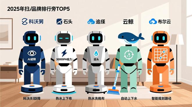国产扫拖一体机器人怎选？2025年最全选购指南+品牌排行榜来了！(图2)