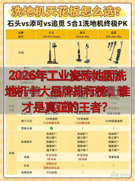 2026年工业瓷砖地面洗地机十大品牌排行榜谁才是真正的王者？(图1)