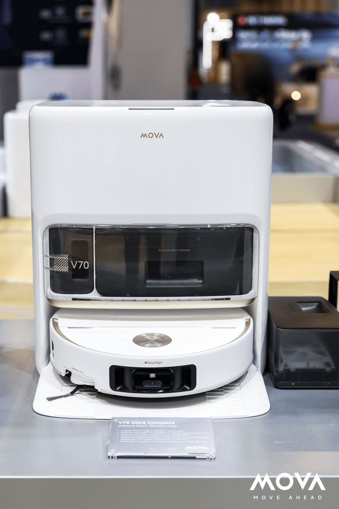 在CES现场我看见一台MOVA扫地机飞上了“二楼”(图6)
